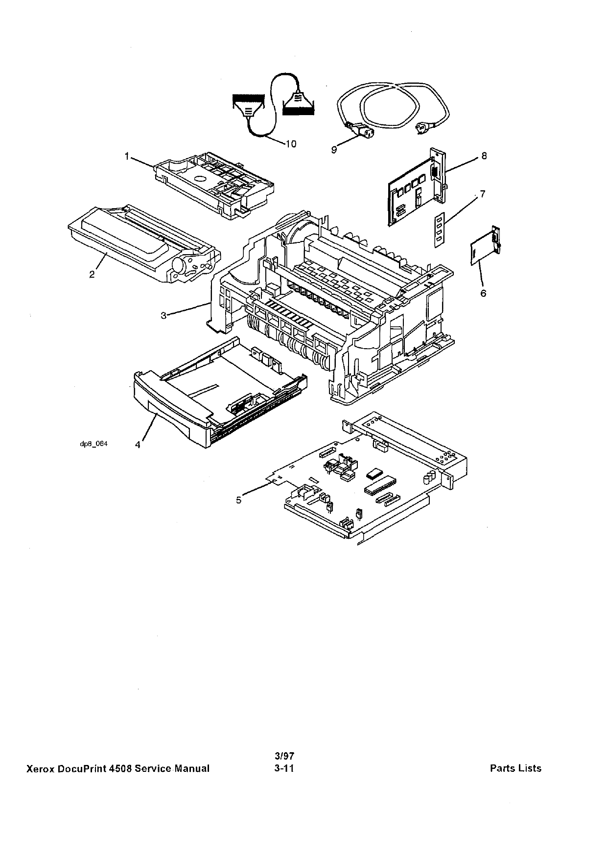 Xerox DocuPrint 4508 Parts List and Service Manual-2